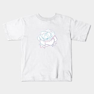 Rose flower outline Kids T-Shirt